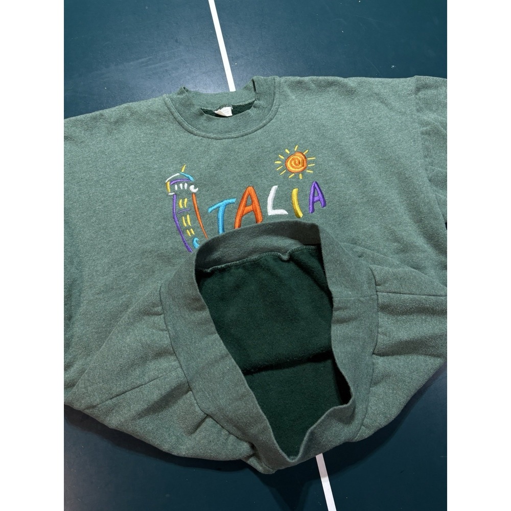 Vintage Firenze Italia Crewneck Sweatshirt Men Medium Florence Italy Embroidered - Picture 6 of 9